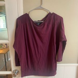 Athletic top, open back